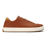 OluKai Men | Lae‘ahi Lī ‘Ili Men's Leather Sneakers - Kukui Brown