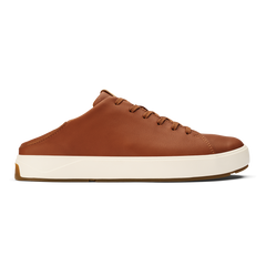 OluKai Men | Lae‘ahi Lī ‘Ili Men's Leather Sneakers - Kukui Brown