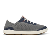 OluKai Men | Moku Pae Men's Boat Shoes - Ash / Trench Blue