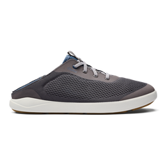 OluKai Men | Moku Pae Men's Boat Shoes - Pavement / Vintage Blue