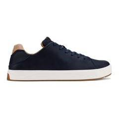OluKai Men | Lae‘ahi Lī ‘Ili Men's Leather Sneakers - Trench Blue