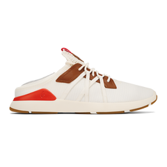 OluKai Men | Mio Lī Men's Athletic Shoes - Bright White / Red Lava