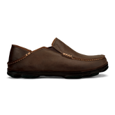 OluKai Men | Moloā Men's Leather Slip On Shoes - Dark Wood / Dark Java