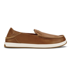 OluKai Men | Kākaha Nia Men‘s Leather Slip-On Shoes - Fox