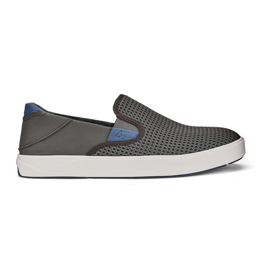 OluKai Men | Lae‘ahi Men's Slip-On Sneakers - Pavement