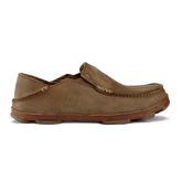 OluKai Men | Moloā Men's Leather Slip On Shoes - Ray / Toffee