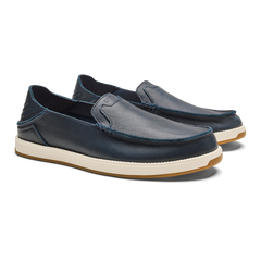 OluKai Men | Kākaha Nia Men‘s Suede Slip-On Shoes - Mood Indigo