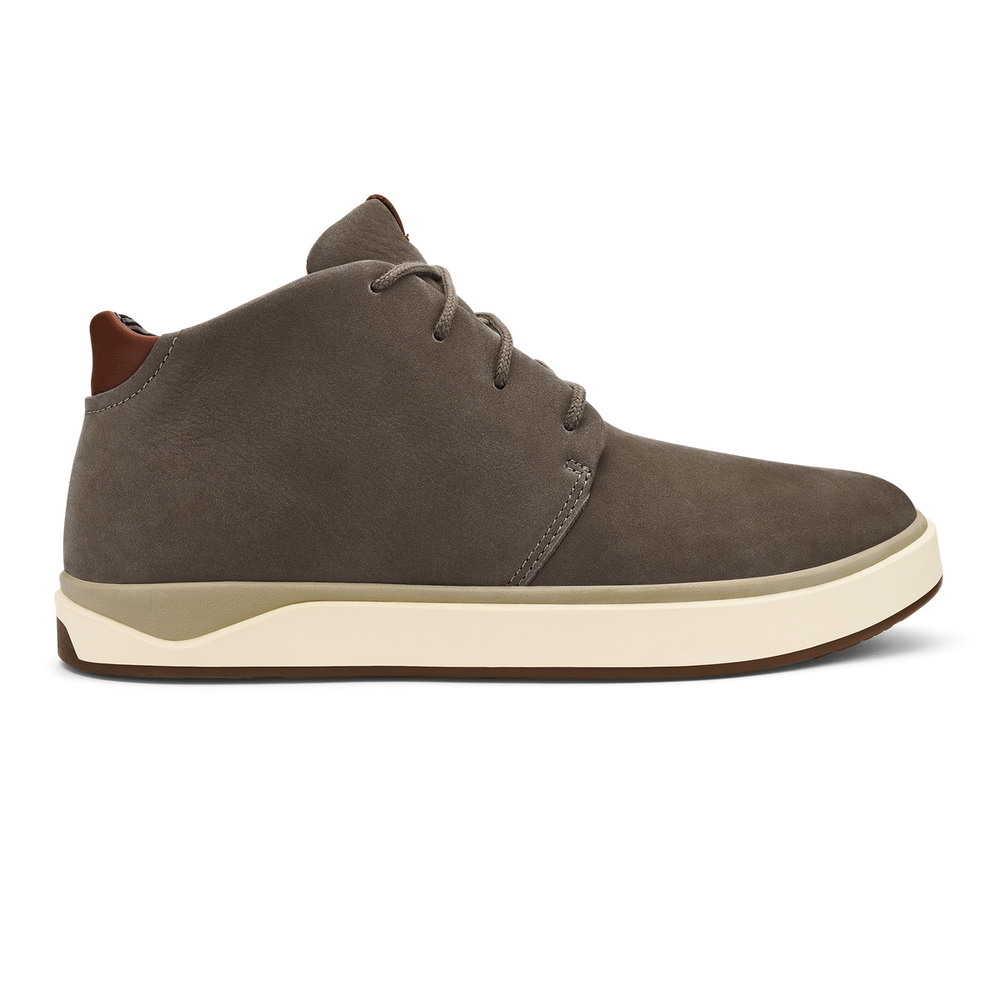 OluKai Men | Papakū 'Ili Men’s Waterproof Leather Boots- Mustang