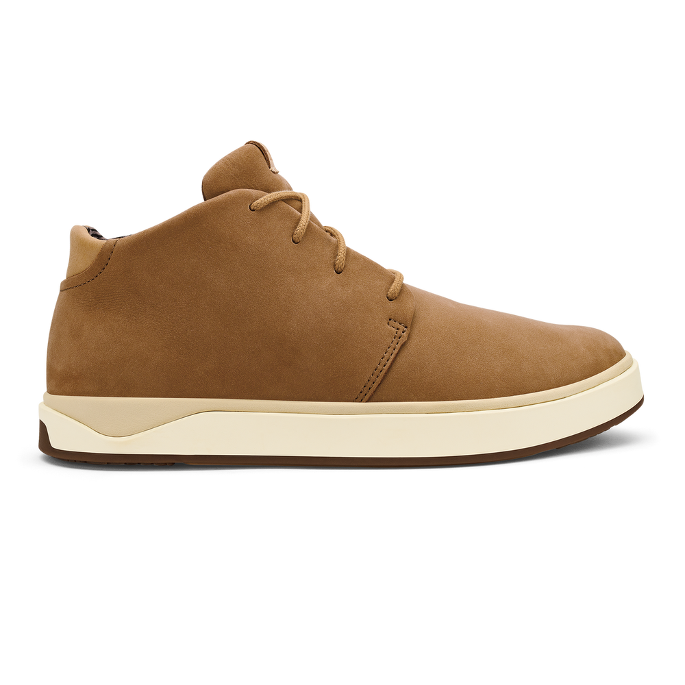 OluKai Men | Papakū 'Ili Men’s Waterproof Leather Boots- Tan