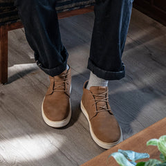 OluKai Men | Papakū 'Ili Men’s Waterproof Leather Boots- Tan