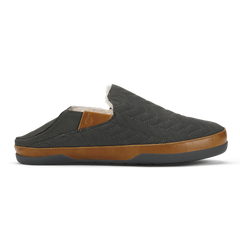 OluKai Men | Hanohano Men’s Waxed Canvas Slippers - Dark Shadow