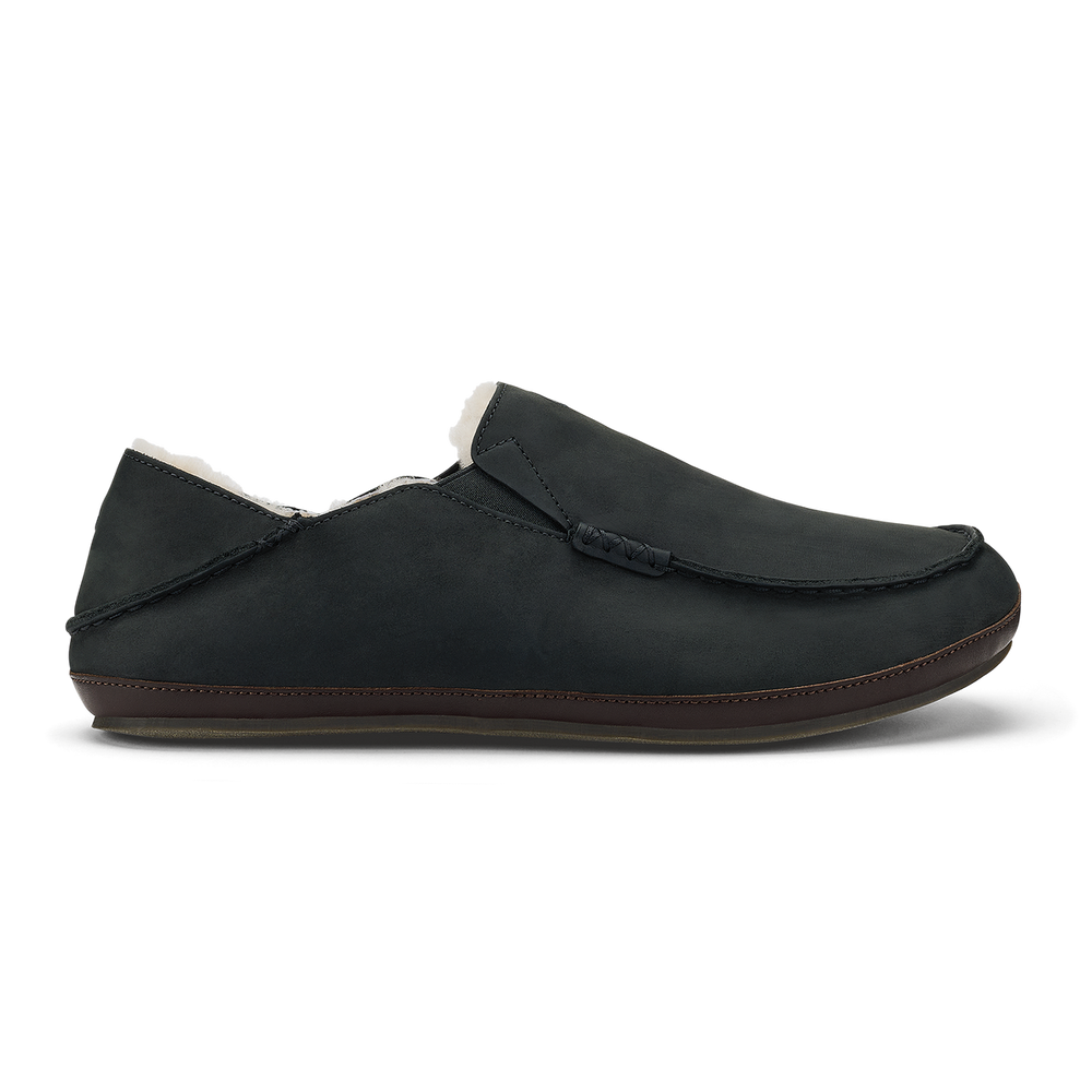 OluKai Men | Moloā Slipper - Black / Dk Java