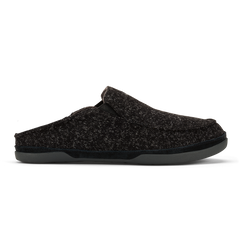 OluKai Men | Moloā Hulu Men’s Wool Slippers - Black