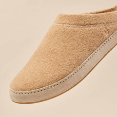 OluKai Men | Hāmani Hulu Men’s Wool Mule Slippers - Oatmeal