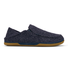 OluKai Men | Moloā Hulu Men’s Wool Slippers - Trench Blue