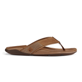 OluKai Men | Tuahine Men's Waterproof Leather Beach Sandals - Toffee