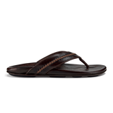 OluKai Men | Mea Ola Men's Leather Beach Sandals - Dark Java
