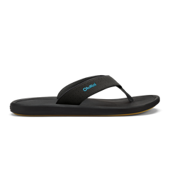 OluKai Men | Ki‘i Men’s Water Ready Beach Sandals - Lava Rock / Bold Blue