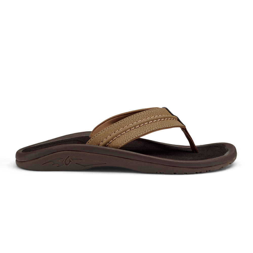 OluKai Men | OluKai Hokua - Tan | Men's Beach Sandals