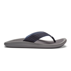 OluKai Men | Ulele Men's Beach Sandals - Blue Depth / Charcoal