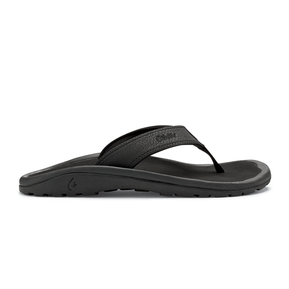 OluKai Men | ‘Ohana Men's Best Selling Beach Sandals - Black