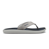 OluKai Men | Pili Men’s Waterproof Leather Sandals - Ash / Mood Indigo