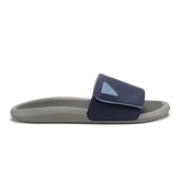 OluKai Men|New Arrivals | Ulele Slide - Blue Depth / Charcoal