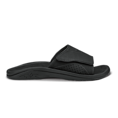 OluKai Men | Nalu Slide Men's Beach Slide Sandals - Black