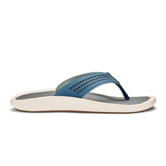 OluKai Men | Ulele Men's Beach Sandals - Slate Blue / Charcoal