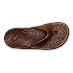 OluKai Men | ‘Ilikai Men‘s Leather Sandals - Toffee