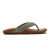 OluKai Men | Hiapo - Odyssey Grey / Sahara Men’s Leather Beach Sandals