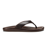 OluKai Men | ‘Ilikai Men‘s Leather Beach Sandals - Dark Wood