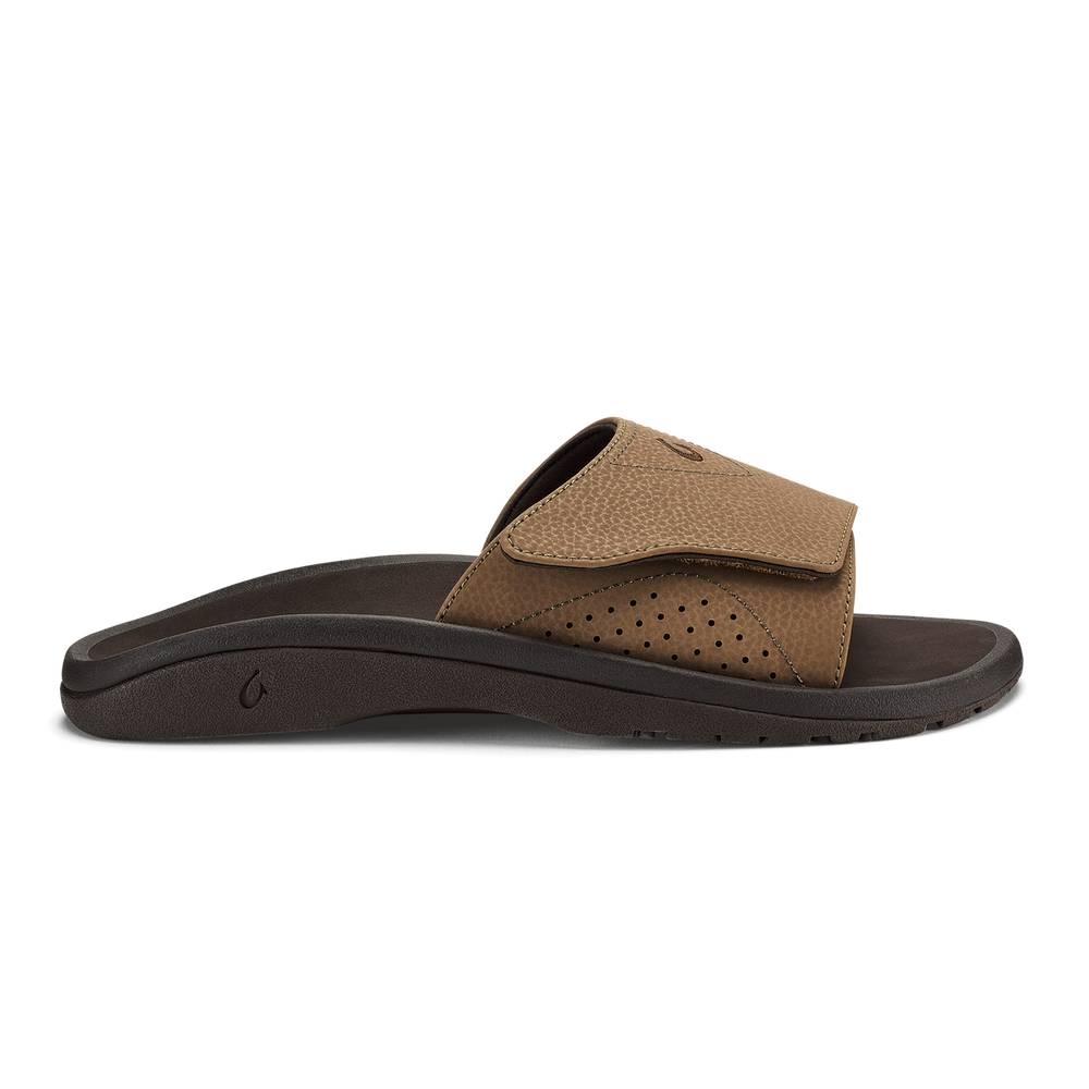 OluKai Men | Nalu Slide - Tan / Dk Java