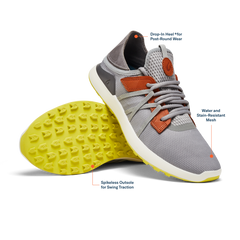 OluKai Men | Manele Men’s Breathable Golf Shoes - Poi / Charcoal