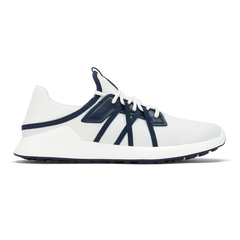 OluKai Men | Manele Men’s Breathable Golf Shoes - Bright White / Mood Indigo