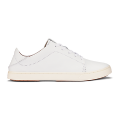 OluKai Women | Pehuea Lī ‘Ili Women's Leather Sneakers - White