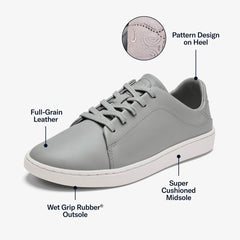 OluKai Women | Pehuea Lī ‘Ili Women's Leather Sneakers - Ash