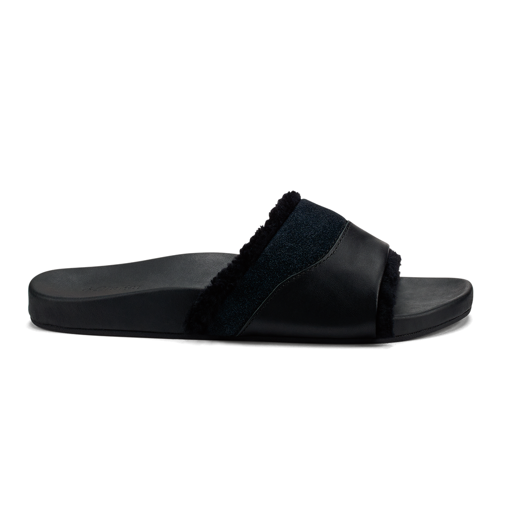 OluKai Women | Hō‘ala Slide Women’s Slide Slipper Sandals - Black