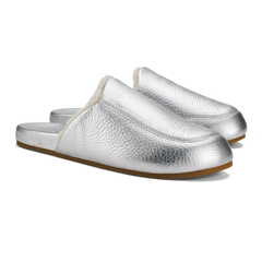 OluKai Women | Kōnea Women’s Leather Slipper Mules - Silver