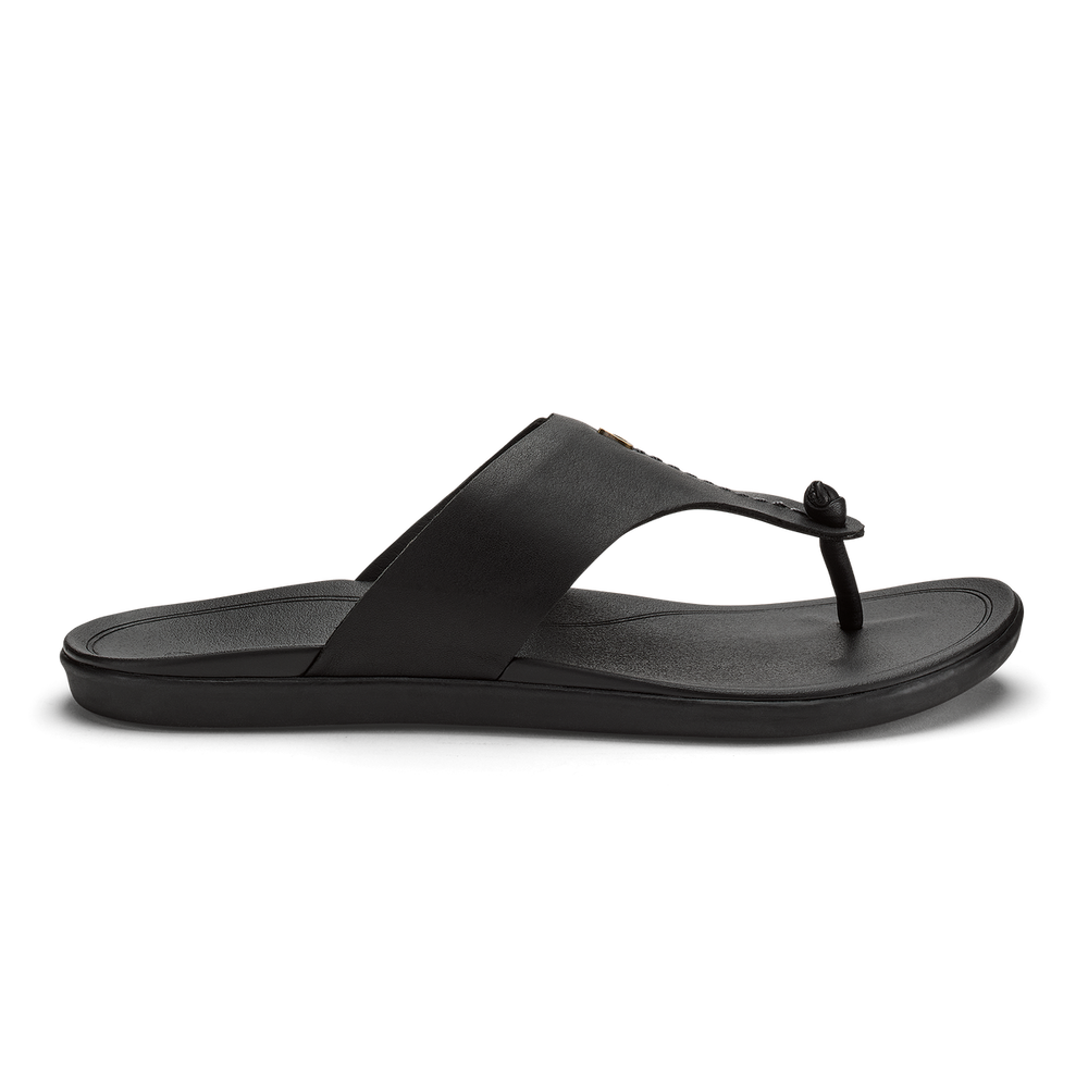 OluKai Women|New Arrivals | Hoʻopio Mele - Black / Black