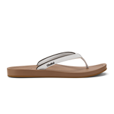 OluKai Women | ‘Uiki Women’s Everyday Beach Sandals - White Sand / Almond