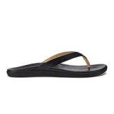 OluKai Women | Honu Women’s Leather Beach Sandals - Black
