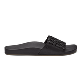 OluKai Women | Kāmola Women’s Leather Slide Sandals - Black