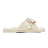 OluKai Women | La‘i Slide Women’s Slide Beach Sandals - White Sand