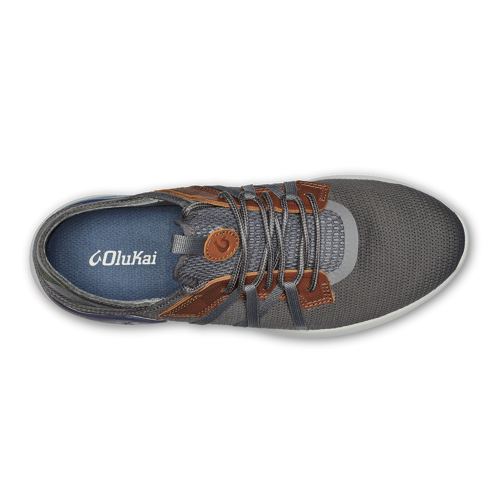 OluKai Men | Mio Lī Men's Athletic Shoes - Pavement / Vintage Indigo