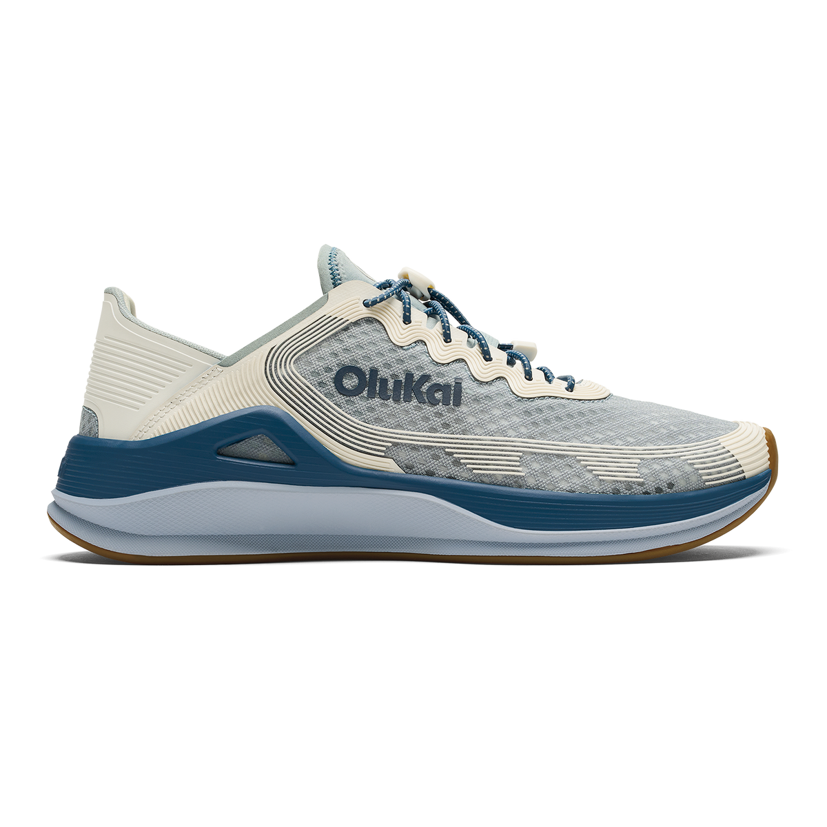 OluKai Men | ‘Ahi Men’s Water Boat Shoes - Blue Pearl / White Sand