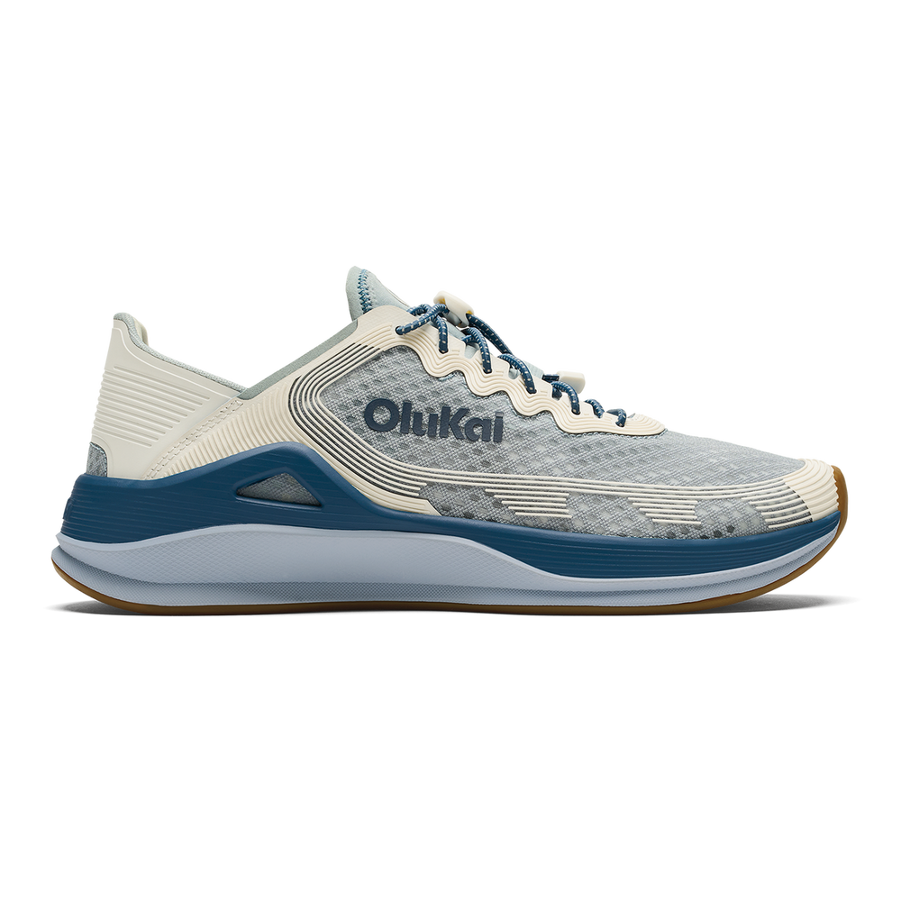 OluKai Men | ‘Ahi Men’s Water Boat Shoes - Blue Pearl / White Sand