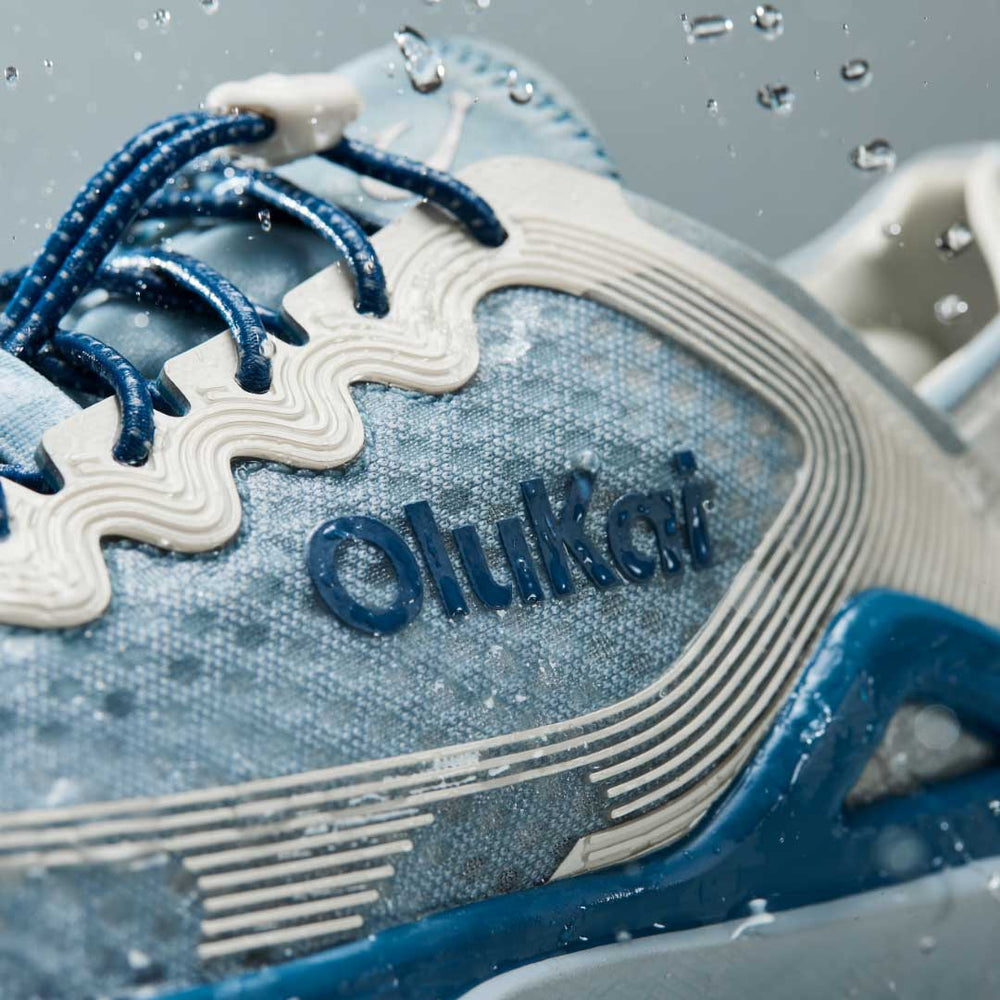 OluKai Men | ‘Ahi Men’s Water Boat Shoes - Blue Pearl / White Sand