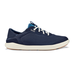 OluKai Men | Moku Pae Men's Boat Shoes - Trench Blue / Off White