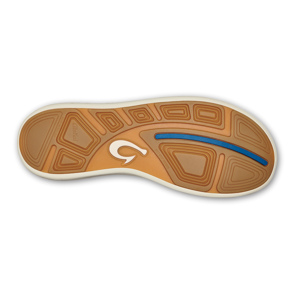 OluKai Men | Moku Pae Men's Boat Shoes - Trench Blue / Off White
